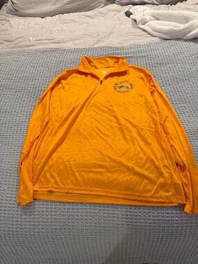 Badger Sport Drexel Basketball Dragons 1/4 Zip Performance Pullover Orange Large
